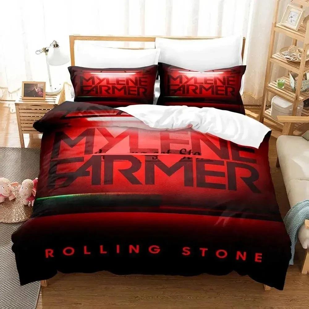 France Singer M-Mylene Farmer Bedding Sets Exquisite Bed Supplies Set Duvet Cover Comforter Set Bedding Set Luxury Birthday Gif