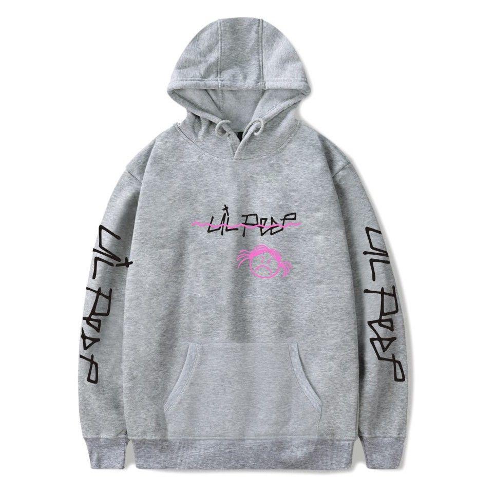 Bluza Peep Lil Love Pulower Hip Hop Smutna Twarz Kobiety Mężczyźni Raper 1 Bluzy z kapturem