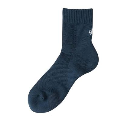 Phiten Meias esportivas médio longo azul marinho 25~27cm