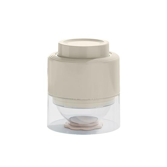 Ice Ball Press Mold Large 2  Round Ice Sphere Maker with Lid Easy Release Silicone Ice Cube Tray for Whiskey Cocktails Home Bars бежевый