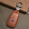 Genuine Leather Car Key Case Cover for Mercedes-Benz W203 W210 W211 Amg W204 C E S Cls Clk Cla Slk Classe Smart Car Keychain