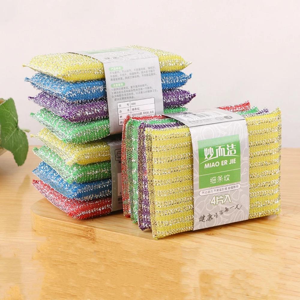 5/10Pcs Double Side Dishwashing Sponge Non Scratch Scouring Sponge Pan Pot Wash Sponges Home Kitchen Thickened Dish Cleaning Sponge Rags