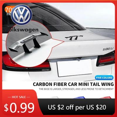 Für VOLKSWAGEN VW Polo B5 2025 Heiß Für Volkswagen Auto Hinten Mini Spoiler Flügel Motorrad Kleines Modell Canard Heckspoiler ABS Carb