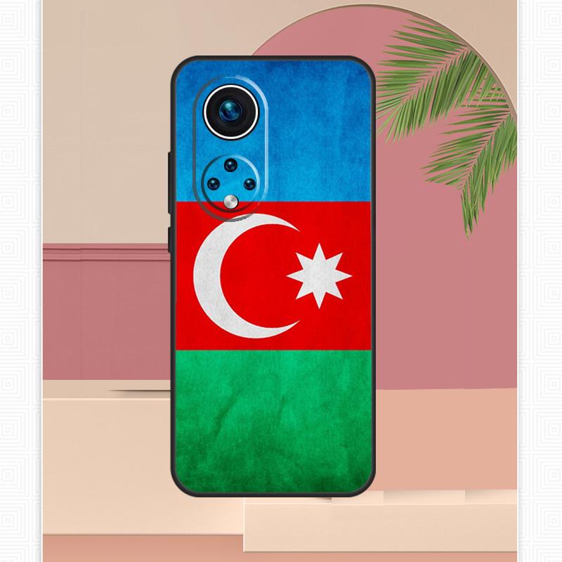 Azerbaijan Flag Coat of Arms Case For Honor Magic 5 6 7 8 Pro Honor 400 Lite 200 X9c X9b X9a X8b X8a X8c 50 70 90 Cover