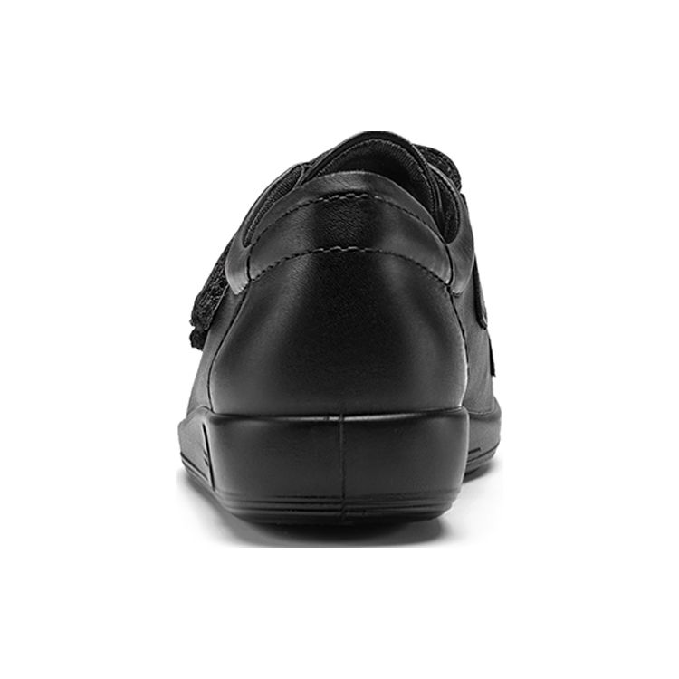 Ecco Soft 2 Comfortable Lightweight Velcro Casual Fashion Sneakers Women sneakers Black 20651356723