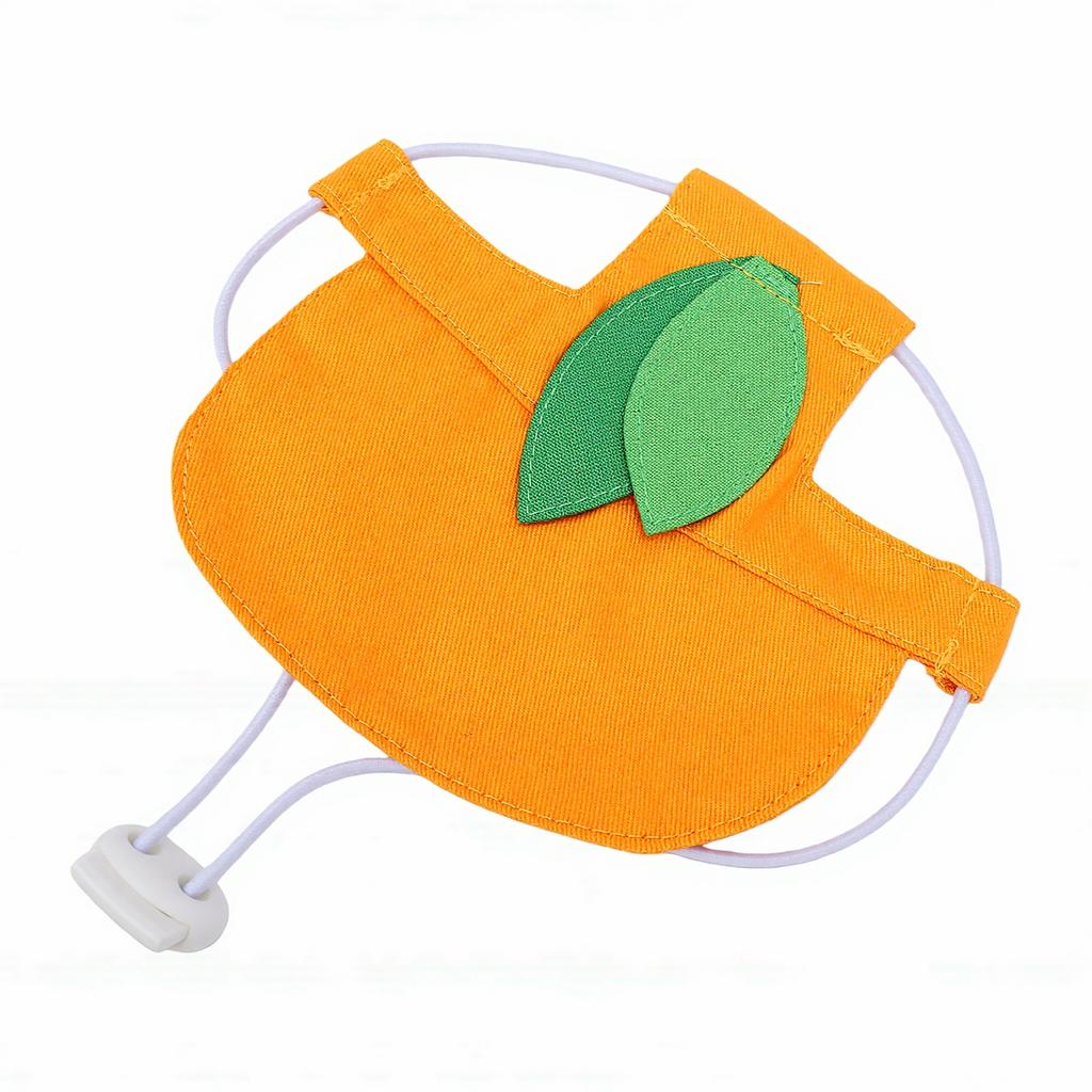 Dog Outdoor Hat Sun Protection Hat with Ear Hole Summer Cute Pet Cap for Small Dog Teddy Bear Pomeranian Orange