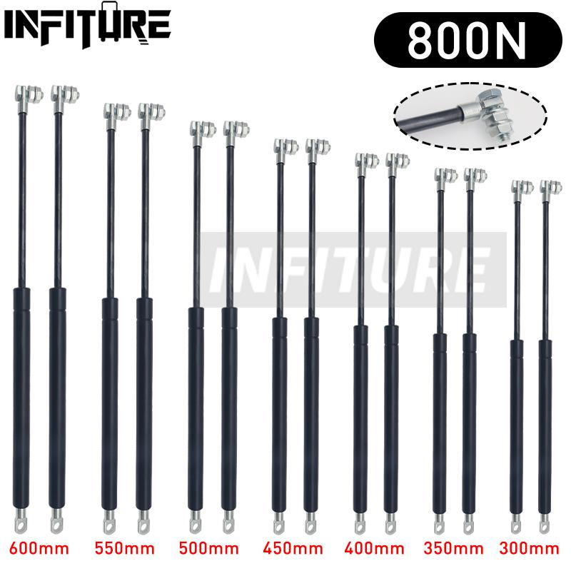2pcs 300/350/400/450/500/550/600mm 800N Car Gas Struts Spring Shocks Lift Supports RV Windows Storage Damper Camper Back Window