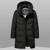 Men's Long Down Jacket Middle-aged Business Casual Hooded Thickened Cold-proof Down Jacket Men's Jacket Down Jacket Men