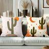 Cactus Patterned Cushions For Home Decor Stylish Polyester Pillowcase, Sofa Decorative Cushion Cov Headboard Pillow