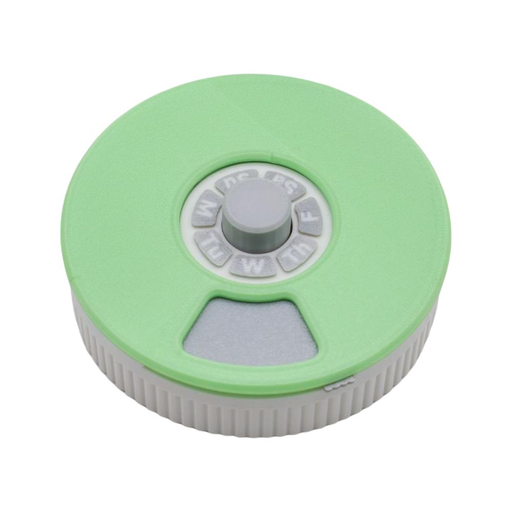 3D Printed Pressing Rotating Medicine Box Grid Design Weekly Pill Case  for Travel Household