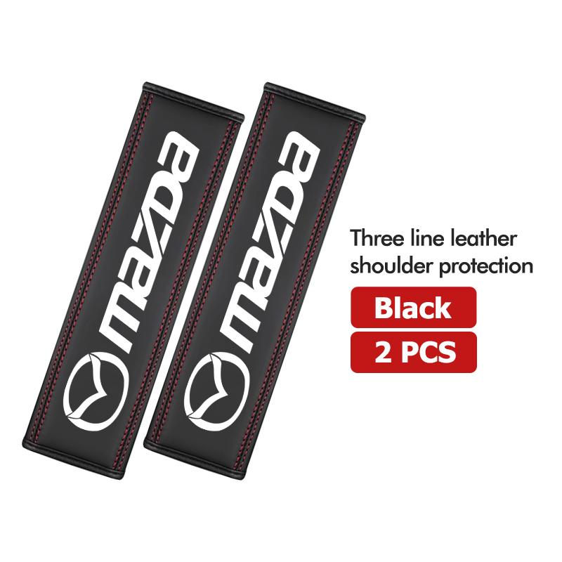 For Mazda Car Seat Belt Cover Adjustable Safety Shoulder Pad Accessories 3 6 CX5 2 CX3 CX9 MX5 RX8 Axela Demio Atenza MS