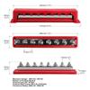 24V 600A M10 8 Post Power Distribution Block With Cover Rated Bus Bar Pair 3/8 Inches For Automotive RVs Trucks Boats Campers