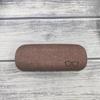 Linen Glasses Case With Metal Frame, Rectangular Glasses Storage Box