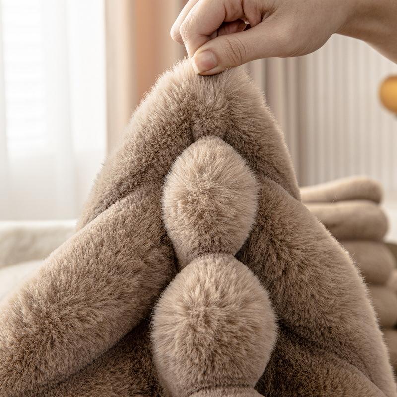 Sofa Cushion Winter Light Luxury Modern High-End Plush Sofa Cover Universal Backrest Towel Cover Cloth Seat Cushion