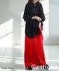 Antiqua Sponge Knit Long One Size Red Skirt, Women's, PN-00584, 12,