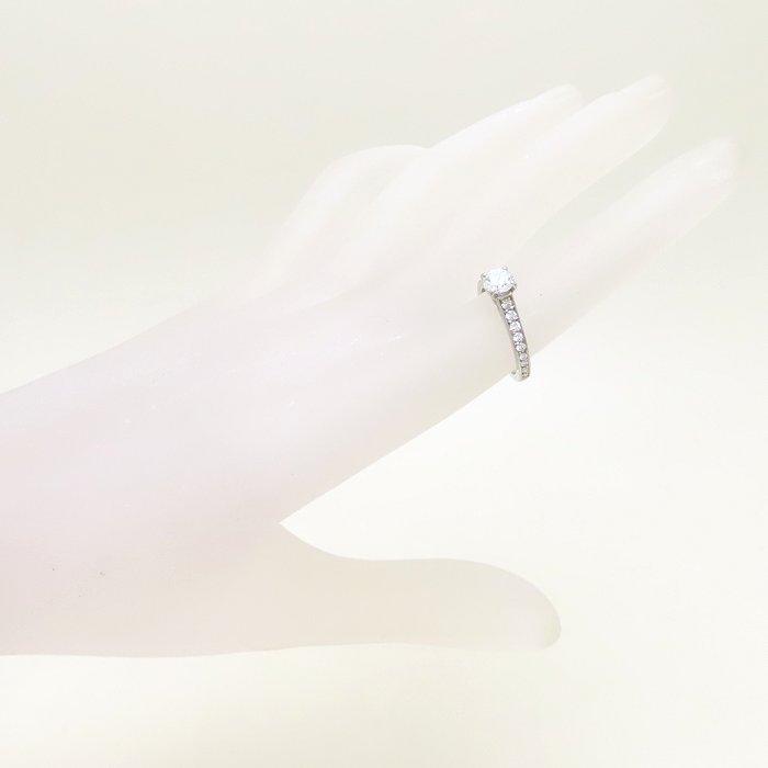 Used CARTIER 1895 Solitaire Platinum950 Ring N4161400 Diamond 0.51ct H.VS1 #49/294098