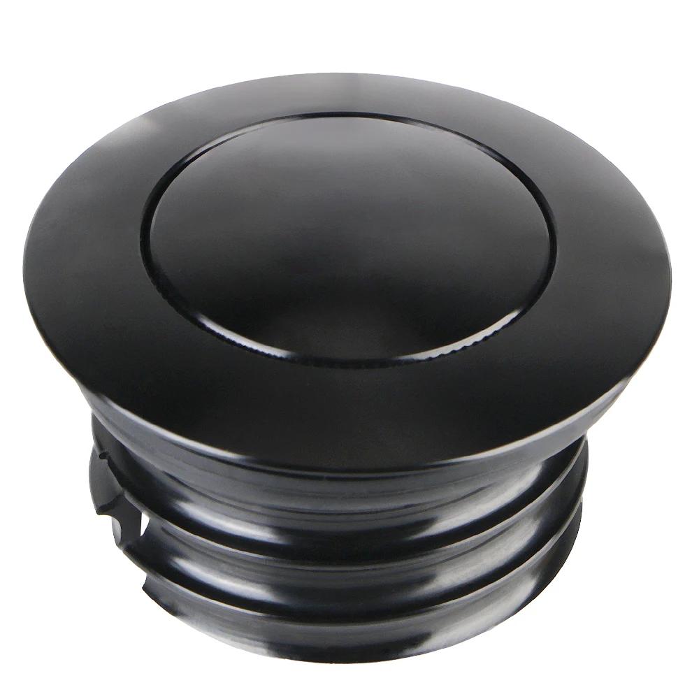 

For Harley Sportster XL883 XL1200 CNC Aluminum Motorcycle Oil Tank Gas Cap Pop-Up Dyna FXD Softial Fat Boy CVO Chrome Black чорний