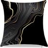 Black Geometric Gold Spots Pillow Cover Ultra Soft Polyester Material Living Room Sofa Back Car Pillow Cover Home Decoration