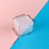WTEMPO Mini Square Transparent Plastic Boxes Flip Cover Tiny Gift Boxes Universal Small Packaging Boxes Storage and Display Boxes