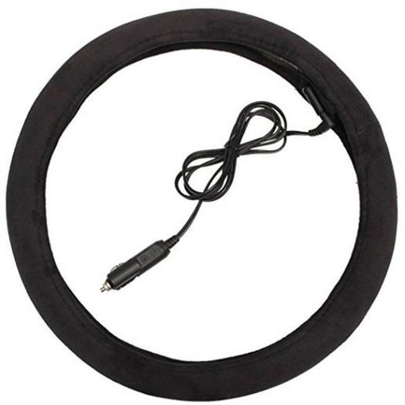 

Car Steering Wheel Cover Heating Handle Cover Electric Heating 12V Wireless Charging Warm Electric Heating Safety Steering Wheel Cover 1.5m Wire Heated Grips