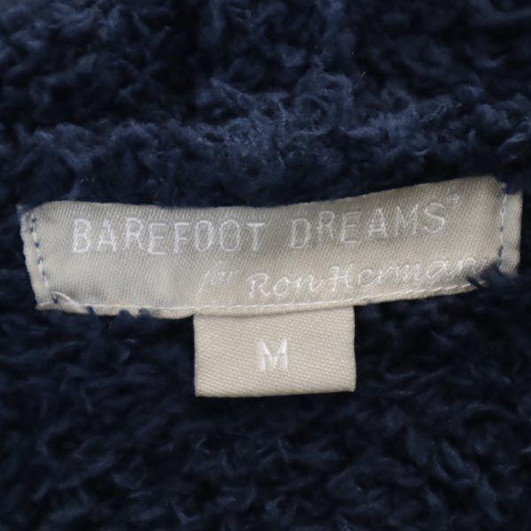 BAREFOOT DREAMS Long sleeve knit Zip hoodie M Navy blue Fluffy jacket Men's Used