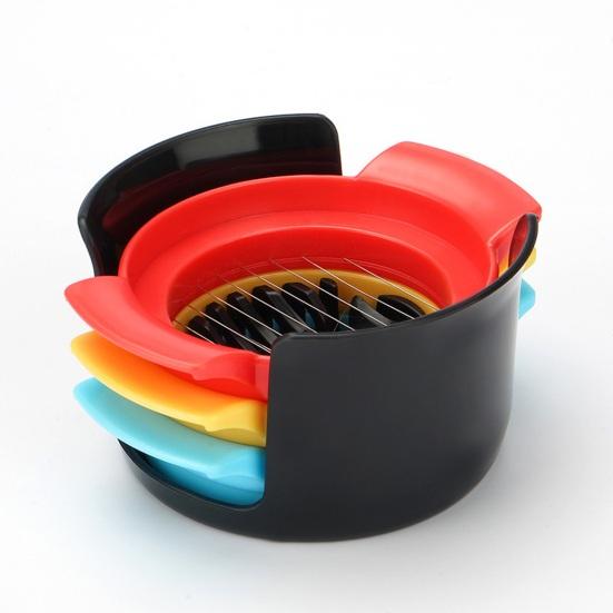 Egg Cutter Slicer Stainless Steel Fruits Sausage Cutter Bento Shaper for Eggs Salad Fruits Kitchen Gadget
