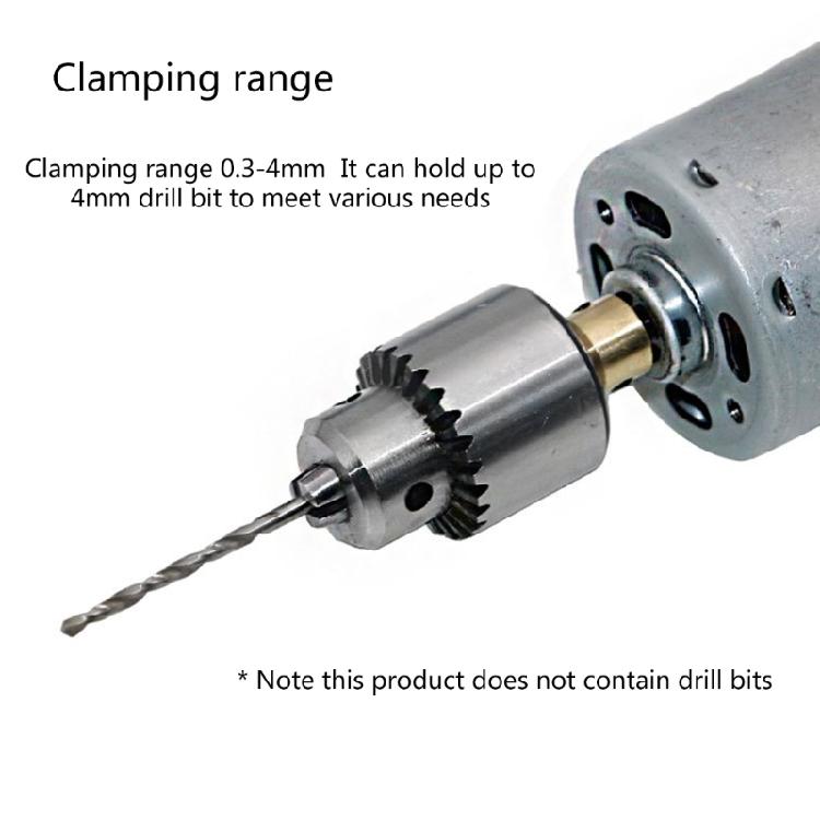 Micro Motor Drill Chuck Clamping Ranges 0.3-4mm Electric Motor Shaft 3.17mm Drill