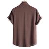 2026 Men's Fashion Short Sleeve Summer Shirts Casual Oversized Loose Beach Shirts