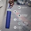 Gilley Folding Waterproof and Stays Dry Umbrella, UK, Case, Windproof, (Blue/Cyan)