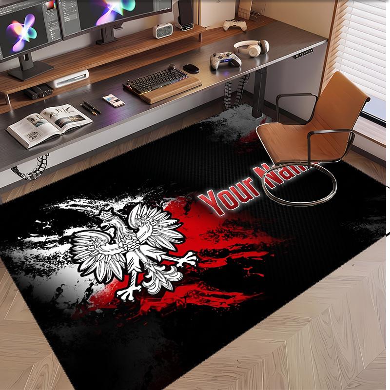 Personalized Crystal Velvet Carpet Poland Pattern Non Slip Floor Rug