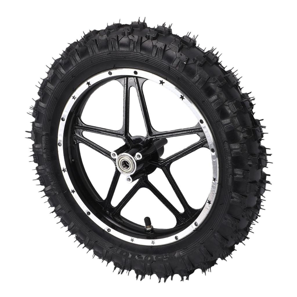 Wheel Rim Tire Assembly 10 Inch 12mm Shaft 2.50 10 Dirt Bike Wheel Tire Assembly for Mini Pocket Rear
