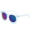 Baby Sunglasses Danish Matte Children'S Sunglasses Oval Frame Retro Multi-Color Glasses Uv400 Anti-Purple Line