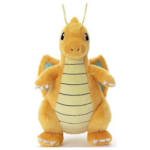 Takara Tomy Arts Pokemon Du hast entschieden Plüschtier Dragonite ca. 27 cm groß.