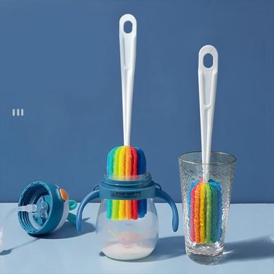 Babyflaschenbürste, Schwammbürste, Haushaltsreinigungsbürste, Flaschenschwammbürste, Glastopfreinigungsbürste, Küchenreinigungswerkzeugbürste für Babyflaschen