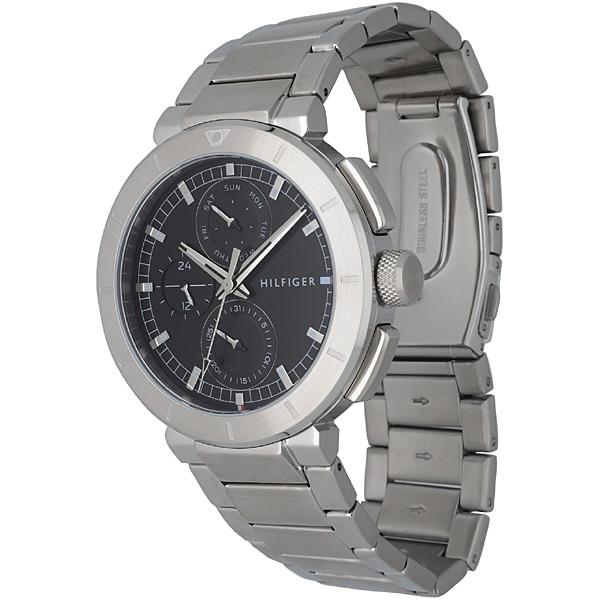 Tommy Hilfiger Edelstahl-Gürtel Schwarzes Zifferblatt Parallelimport 1792116 Armbanduhr