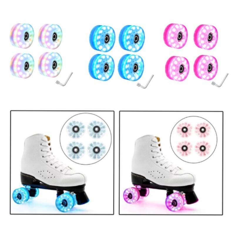 Led Light Roller Skates With Double Row Pu Wheels For Indoor And Outdoor Use