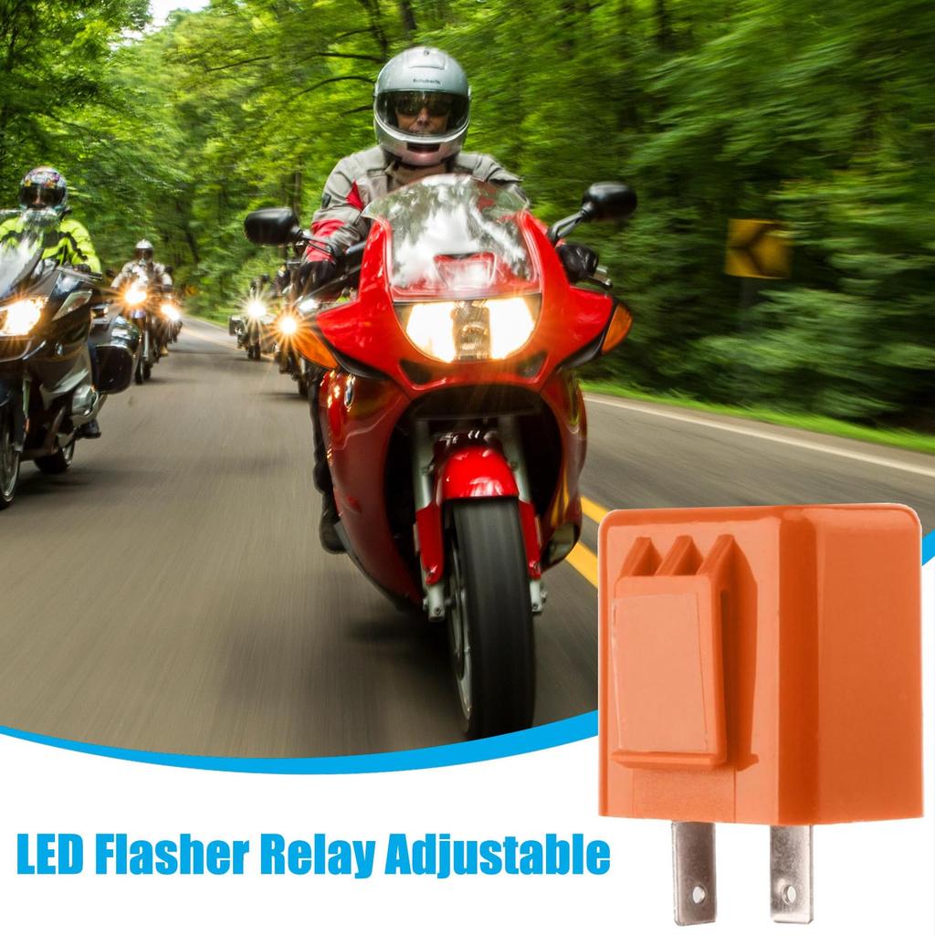 Motorcycle Turn Signal Flasher Relay, Turn Signal Flasher Relay, 2 Pin LED, Speed