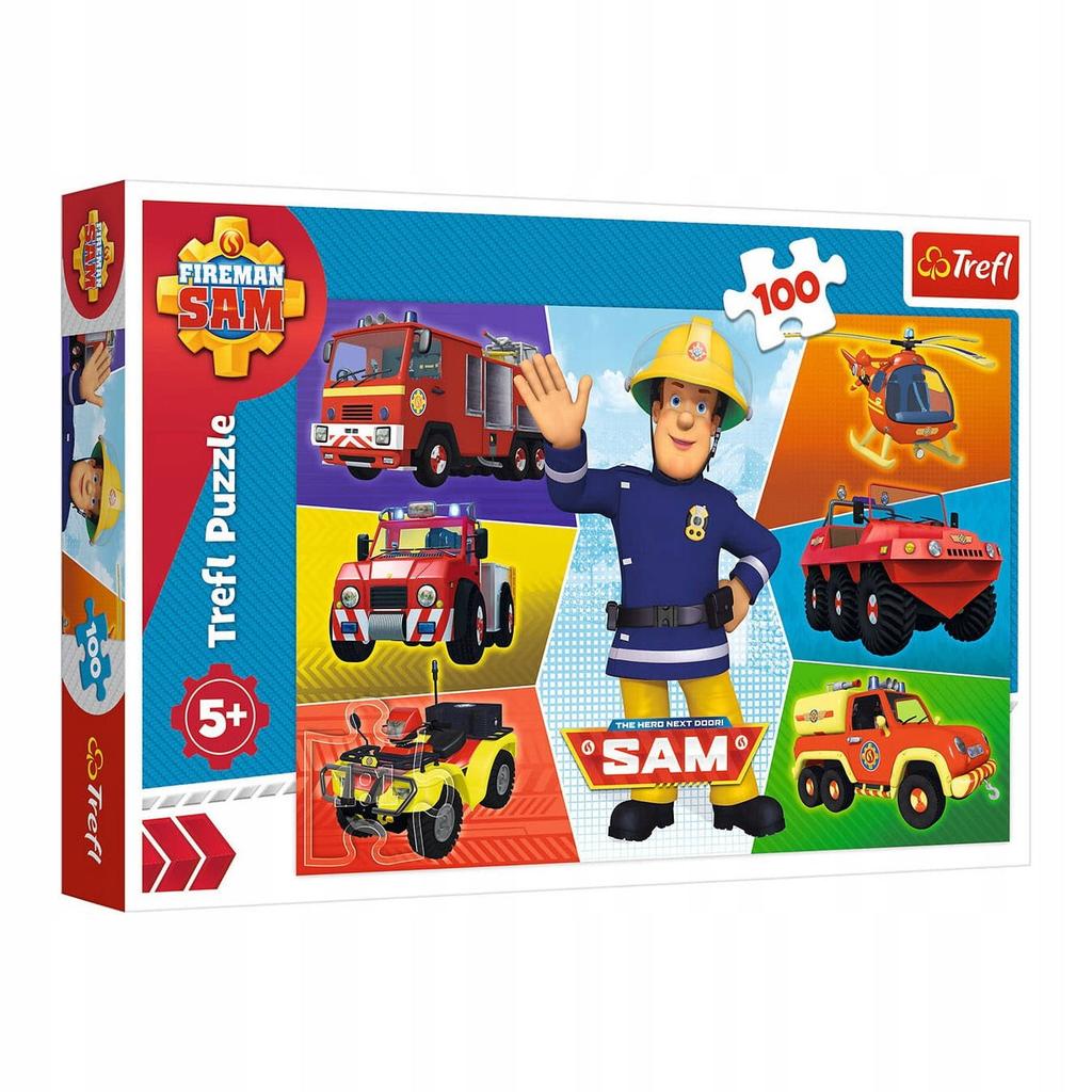 PUZZLE 100 POJAZDY STRAŻAKA SAMA 16354