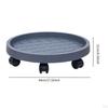Movable Plantpot Tray Rolling Planter Stand with Wheels Pp Material Breathable Base Sturdy Structure