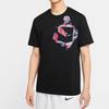 Nike T Shirts Men's Black Crew Neck Moderate Straight Fit CV1047-010