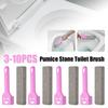 Pumice Stone Toilet Brush with Handle Pumice Cleaning Brushes Limescale Rust Stain Dirt Remover Brush for Cleaning Toilet