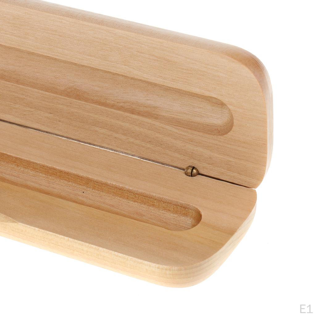 Polished Wooden Fountainer Pen Storage Case Box Holder Christmas Birthday Gift Desktop Accessory