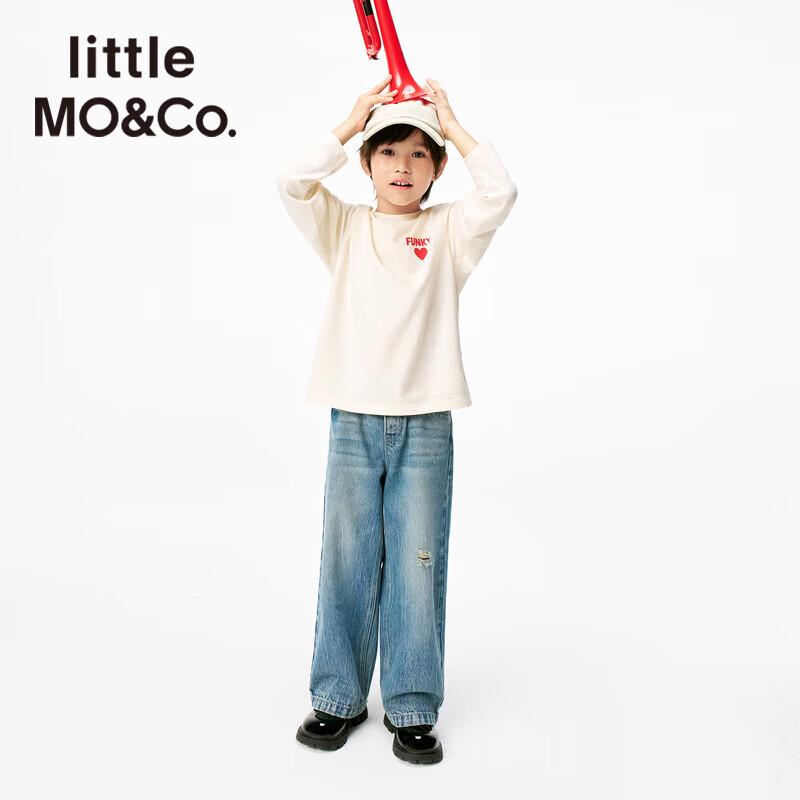 little MO&Co. Kids' Anti-Bacterial Love Heart Long Sleeve T-Shirt