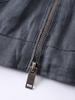 Men's Luxury Linen Jacket - Spring/Summer Classic Lapel Casual Zipper Cardigan