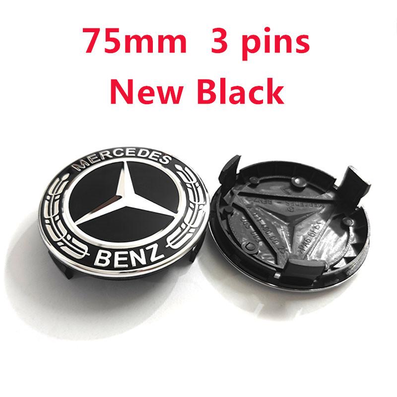 wzcbs10 2025 Hot 40pcs 75mm Wheel Center Hub Cap Emblem For Mercedes Benz Car Rims Cover Logo Badge 3pin A1714000025 6pin A1674015900 Ac