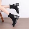 Winter Short Plush Inside Women Ankle Boots Platform Thick Heels Shoes Fashion Banquet Party Stretch Slim Short Botas Mujer