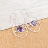 Iolite Gemstone 925 Sterling Silver Jewelry Handmade Earrings 2.00" Gift For Her EE-52-3
