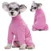 Winter Dog Clothes Pajamas for Small Dogs Soft Velvet Warm Dog Jumpsuit with Long Sleeves Windproof High Neck Puppy Undershirt