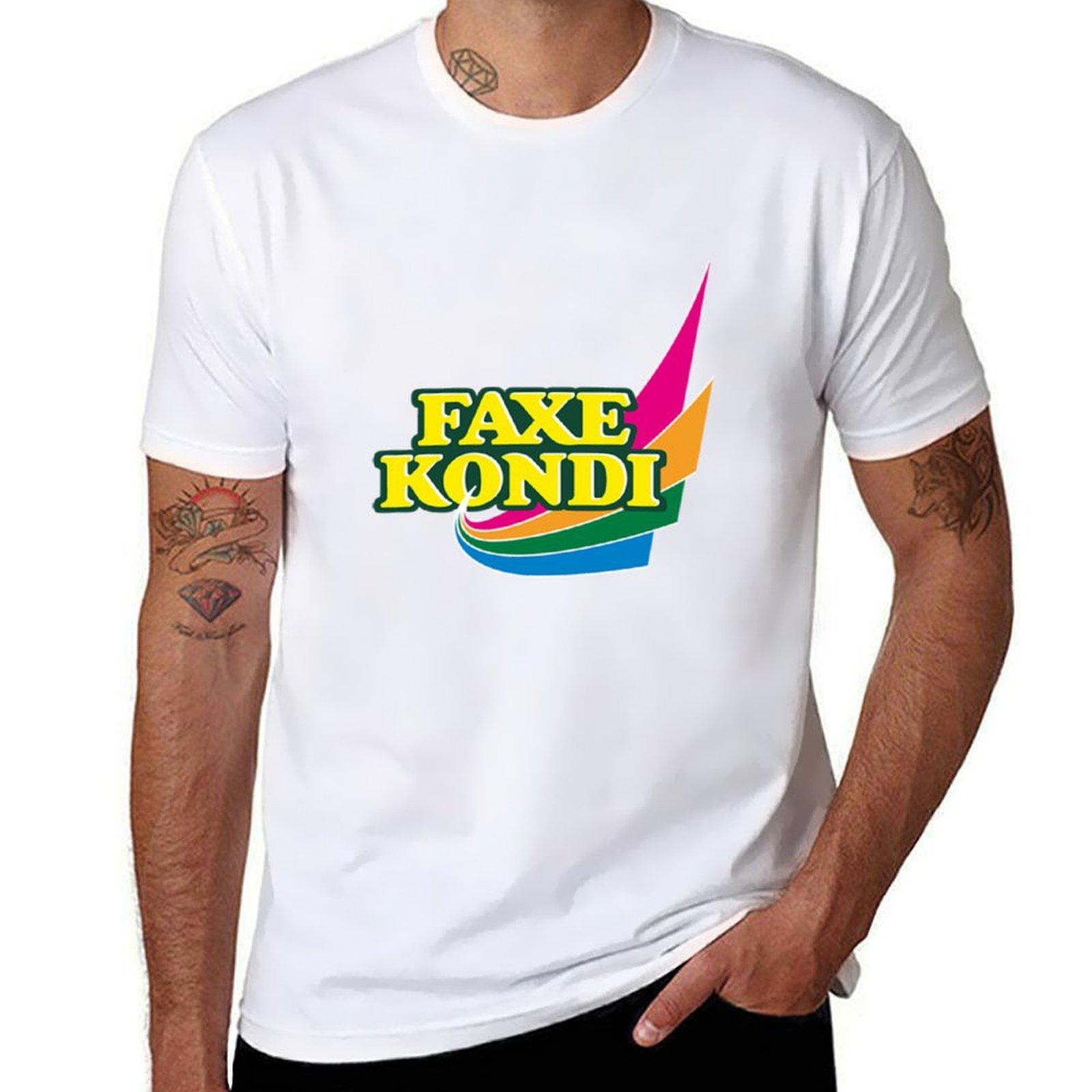 

faxe kondi logo Tshirt sweat funnys men clothing L