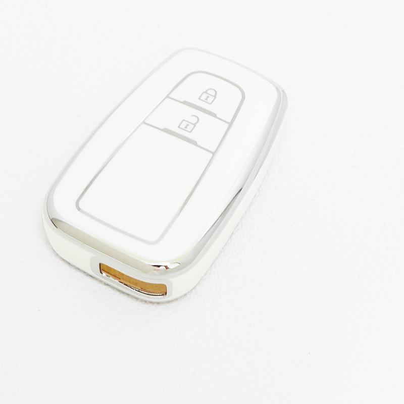 

For Toyota Highlander CHR C-HR Prius Prado Land Cruiser Corolla Camry RAV4 Tpu Car Key Case Keyless Cover Shell Fob Accessories